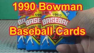 1990 Bowman Baseball Cards Opening 3 Packs