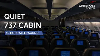 Quiet 737 Plane Cabin Sleep Sound - 10 Hours - Black Screen