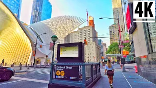 ⁴ᴷ⁶⁰ One World Trade Center Oculus Reopening Walking Tour New York City 2020