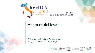 fierIDA 2024 - Convegno di apertura - 18 gennaio 10.30-13.00 - Palazzo Reale, Milano