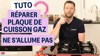 Plaque de cuisson au gaz qui ne s’allume pas, comment la réparer ? - tuto