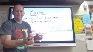 Second Grade matter Lesson 1 for October 5, 2020