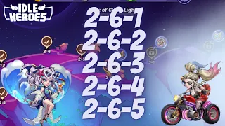 IDLE HEROES - CAMPAIGN STAGES FROM 2-6-1 TO 2-6-5