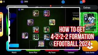 How to get 4-2-2-2 formation in eFootball 2024 Mobile / PES 2024 Mobile