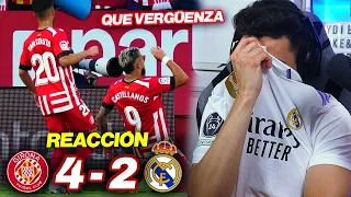 REACCIONES DE UN HINCHA Girona vs Real Madrid 4-2 *VERGONZOSO*