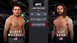 Ultra Real | EA Sports UFC 3 | Gilbert Melendez vs. Clay Guida (PS4 Pro/60FPS/1080p)