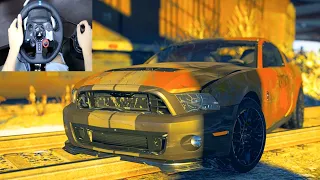 Rebuilding A Ford Shelby GT 500  - Forza Horizon 4 (Steering Wheel + Shifter) Gameplay