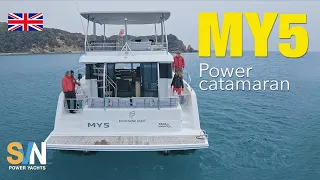 MY5, the Fountaine Pajot power catamaran (English)