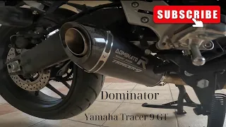 Βάλαμε Dominator εξάτμιση στο Yamaha Tracer 9 Gt 21'