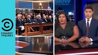 George Bush Sr's Awkward Funeral Seating Arrangement | The Daily Show With Trevor Noah