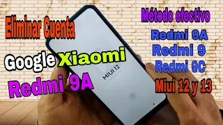 Eliminar Cuenta Google Xiaomi redmi 9a redmi 9 redmi 9c Nuevo Método Efectivo Miui 12 Miui 13 - 2023