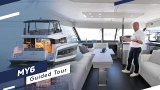 MY6 Walkthrough! An extremely spacious flybridge Motor Yacht | By Fountaine Pajot