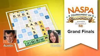 NASPA Tournament of Champions SCRABBLE LIVE Finals stream AUSTIN vs CECILIA