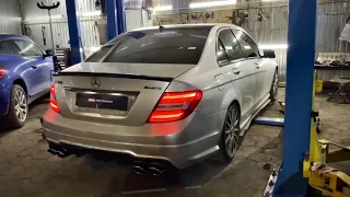 Mercedes-Benz C300 W204 M276 3.5 V6 Stage1 (C63 AMG exhaust, Чип-тюнинг ДВС)