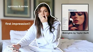 REACTING TO MIDNIGHTS BY TAYLOR SWIFT - album first impression