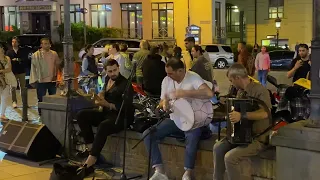 Georgian musicians Tbilisi old town