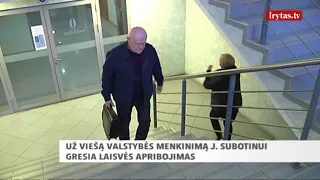 Lietuvą menkinusiam Jurijui Subotinui siūlomas laisvės apribojimas