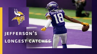 Justin Jefferson's 10 Longest Catches Through His First Six NFL Games as a Rookie During 2020 Season