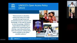 Open GLAM Webinar Series: Session 1 Basics of Open Access and Open Access Principles