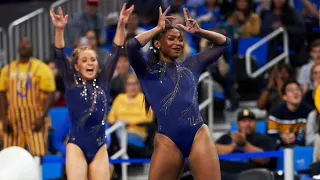 UCLA gymnastics Nia Dennis goes viral again with the floor routine