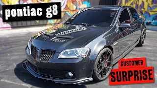 Customer Swings by with a ROWDY Pontiac G8 Bass Blaster! // Build Breakdown