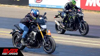 Kawa Z900 🆚 MT-09 🆚 S1000R 🆚 GSX-R600 🆚 Ninja ZX10R 🔥 DRAG RACES 🔥 11 seg piques Barranquilla 2022