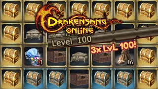 Project Ranger #12 - Opening ALL Rising Hero Event Rewards, 3x LvL 100! - (Drakensang Online)