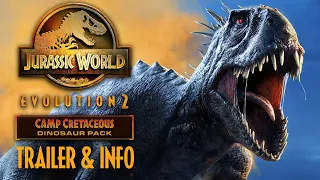 OFFICIAL! CAMP CRETACEOUS DLC for Jurassic World Evolution 2 | Scorpios Rex, Bumpy & more!