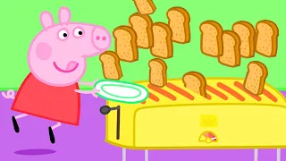 Peppa Pig's Best Breakfast Club - The Toast Flood! | Peppa Pig Official Family Kids Cartoon