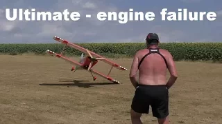 Giant scale Ultimate - engine failure and emergency landing, 2017