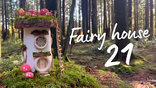 DIY Fairy house with a working solar roof