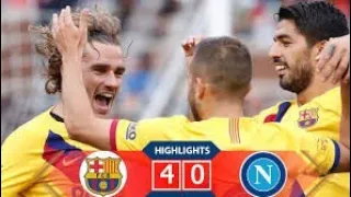 Barcelona vs Napoli 4-0 - All Goals & Extended Highlights