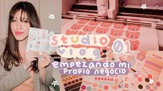 studio vlog 01 • empezando mi negocio propio (tienda online de stickers)