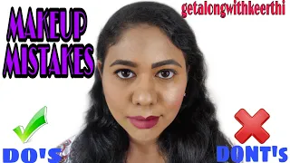 10 MAKEUP MISTAKES TO AVOID FOR BEGINNERS| தமிழில் | SELF GROOMING MAKEUP TUTORIAL| FLAWLESS MAKEUP