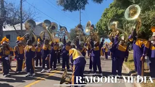 Miles College Vs. Edward Waters University - Sousaphone Battle - 2023 MLK Day Parade