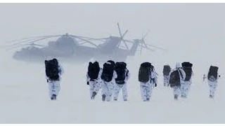 Супер экстремальные учения российского десанта в Арктике при   57 ˚С!!!