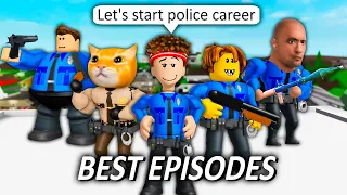 POLICE IN BROOKHAVEN 2👮‍♂️ (BEST EPISODES COMPILATION) ROBLOX Brookhaven 🏡RP - FUNNY MOMENTS