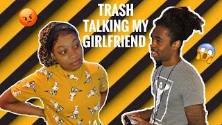 TRASH TALKING MY GIRLFRIEND TO SEE HER REACTION.. | VLOGMAS DAY 3