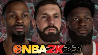 NBA 2K23 EUROLEAGUE FACE SCANS #1 | PCBASKET 2K23 ROSTER