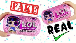 LOL Surprise Under Wraps FAKE vs REAL Dolls! How to Spot FAKE LOL Capsule! LQL Fake LOL Dolls