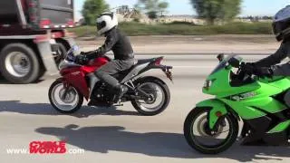 Kawasaki Ninja 250R vs. Honda CBR250R - Bonus Video