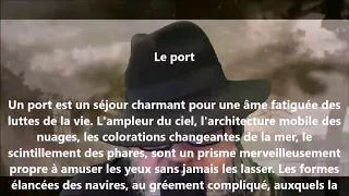 Le port - Charles Baudelaire lu par Yvon Jean