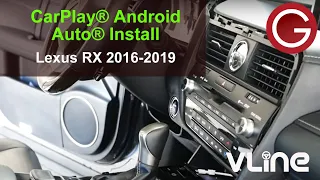 How to  install VLine VL2 in Lexus RX 350 450H 2016 2017 2018 2019 for CarPlay® Android Auto®