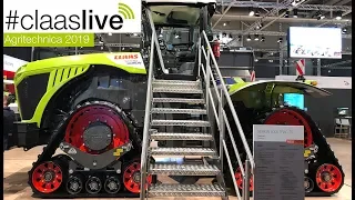 #claaslive | CLAAS XERION 5000 TRAC TS at the Agritechnica 2019.