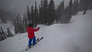 Skiing the storm - Alta Utah