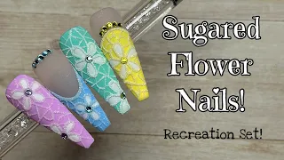Sugared Flower Nails | Recreation Set! | Madam Glam | Nail Sugar