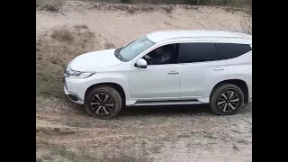 Mitsubishi Padjero sport 2016 off road бездорожье песок лес Митсубиши Новый Митсубиси Паджеро спорт