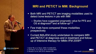 MCRT Baltimore 2018: Bone Disease and Multiple Myeloma Risk Stratification by David Vesole, MD