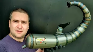 Выхлопная труба из Тайваня для скутера Honda Dio - TWH exhaust pipe 125cc  - scooter racing