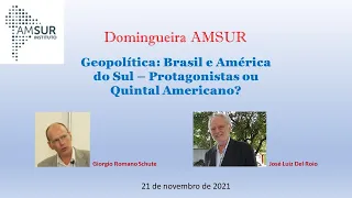Geopolítica: Brasil e América do Sul - Protagonistas ou Quintal Americano?